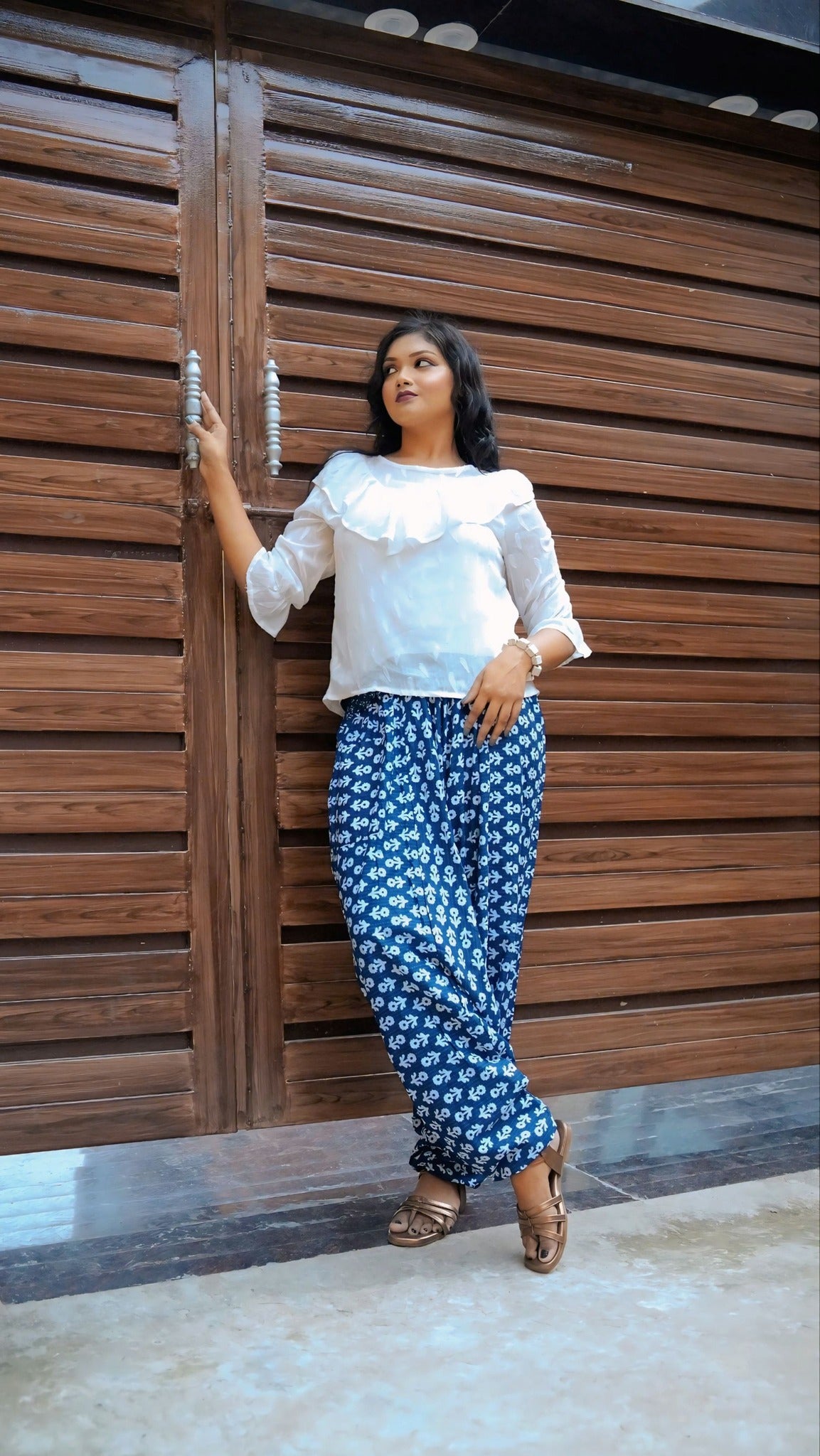 printed cotton plazo pants!