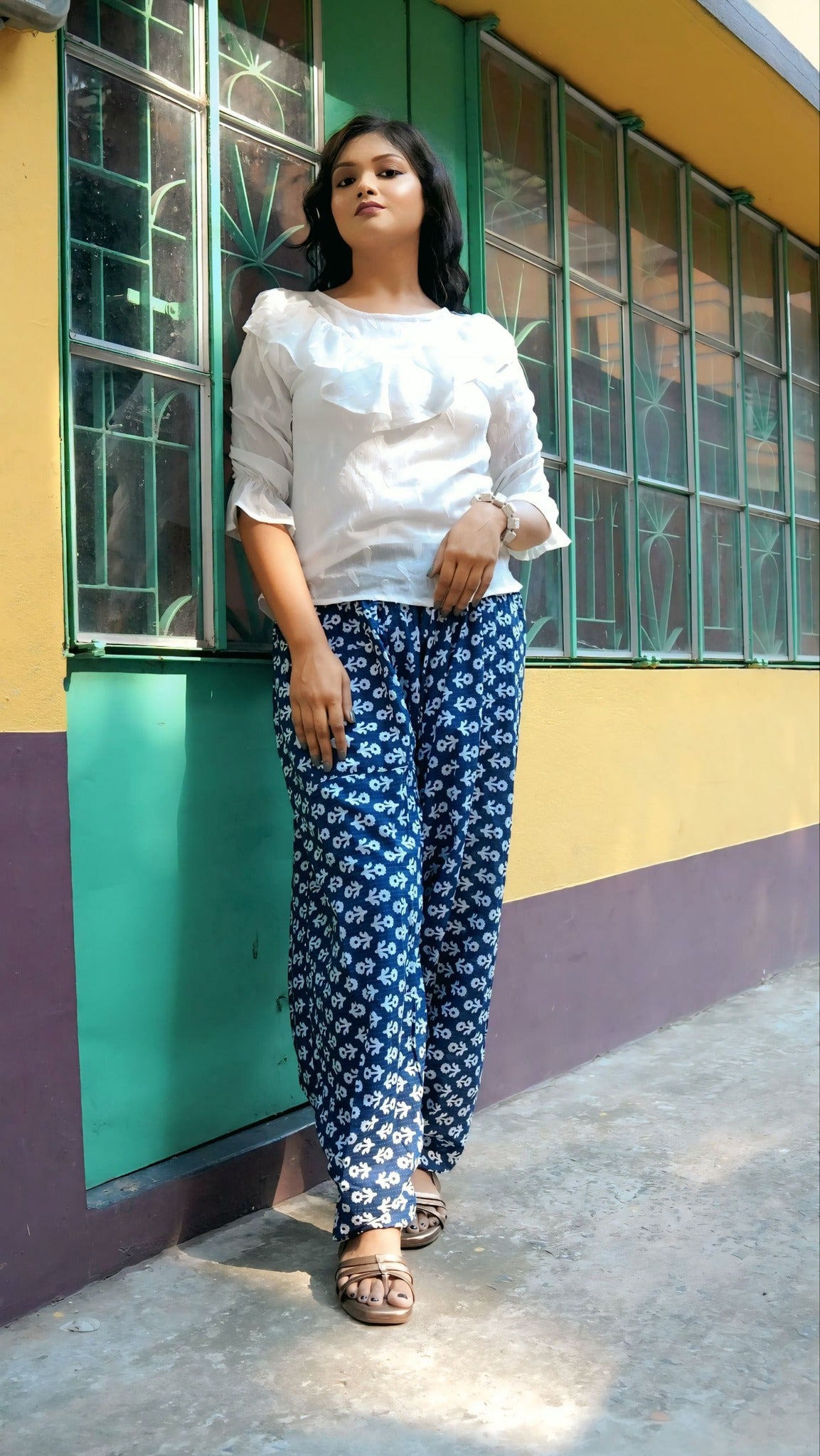 printed cotton plazo pants!