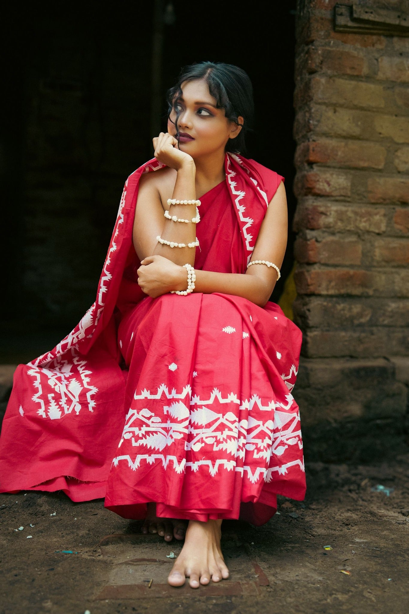 Red saree