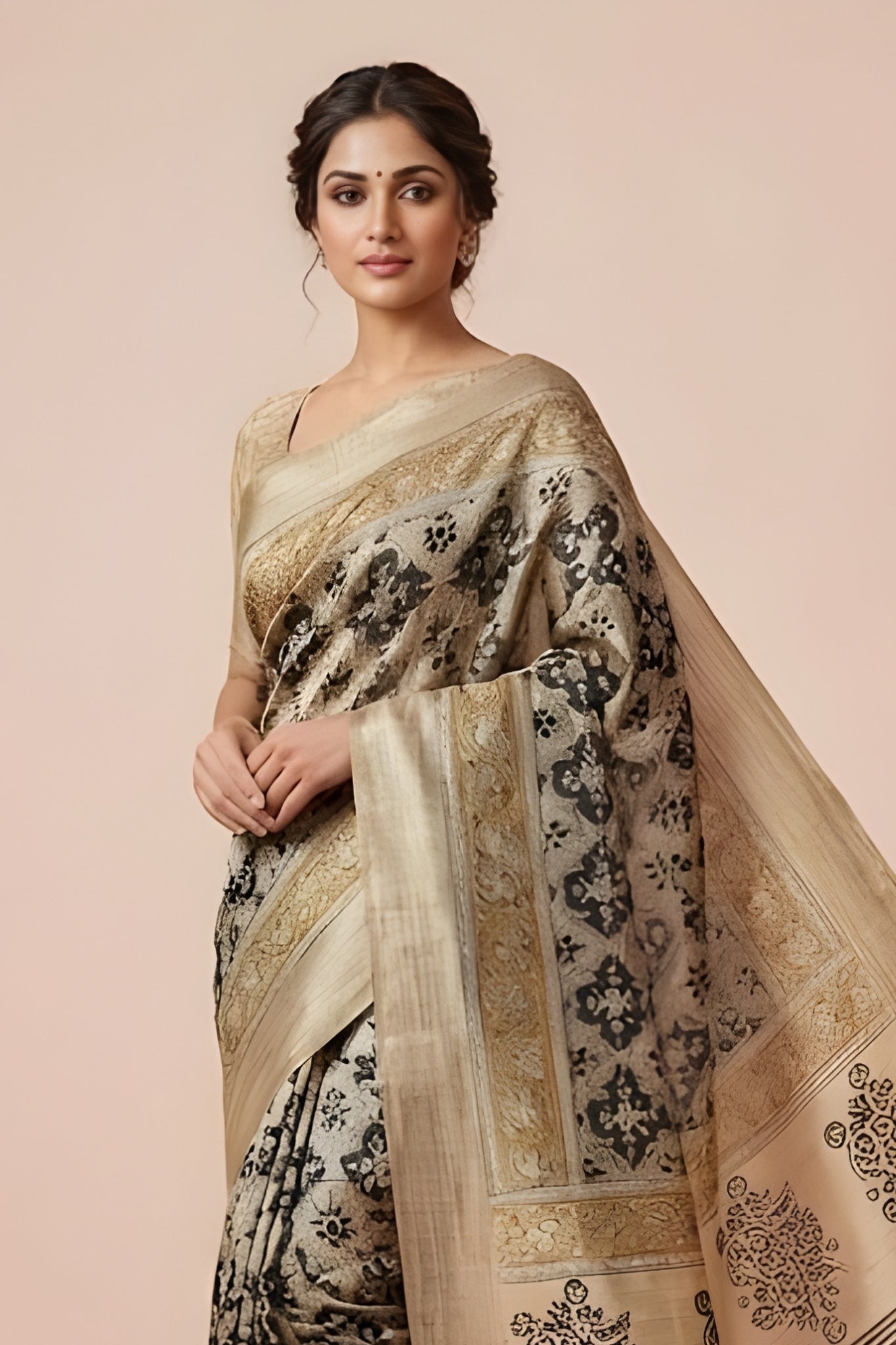 Jaipuri soft linen Saree