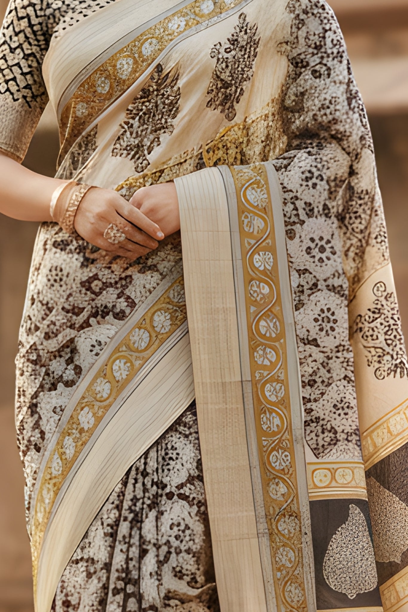 Jaipuri soft linen Saree
